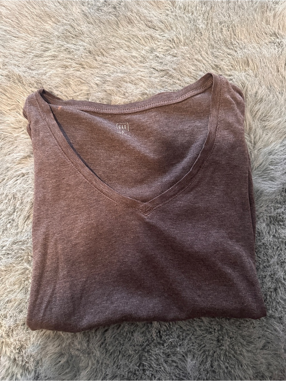 Small Gap V-Neck Charcoal Grey Shirt